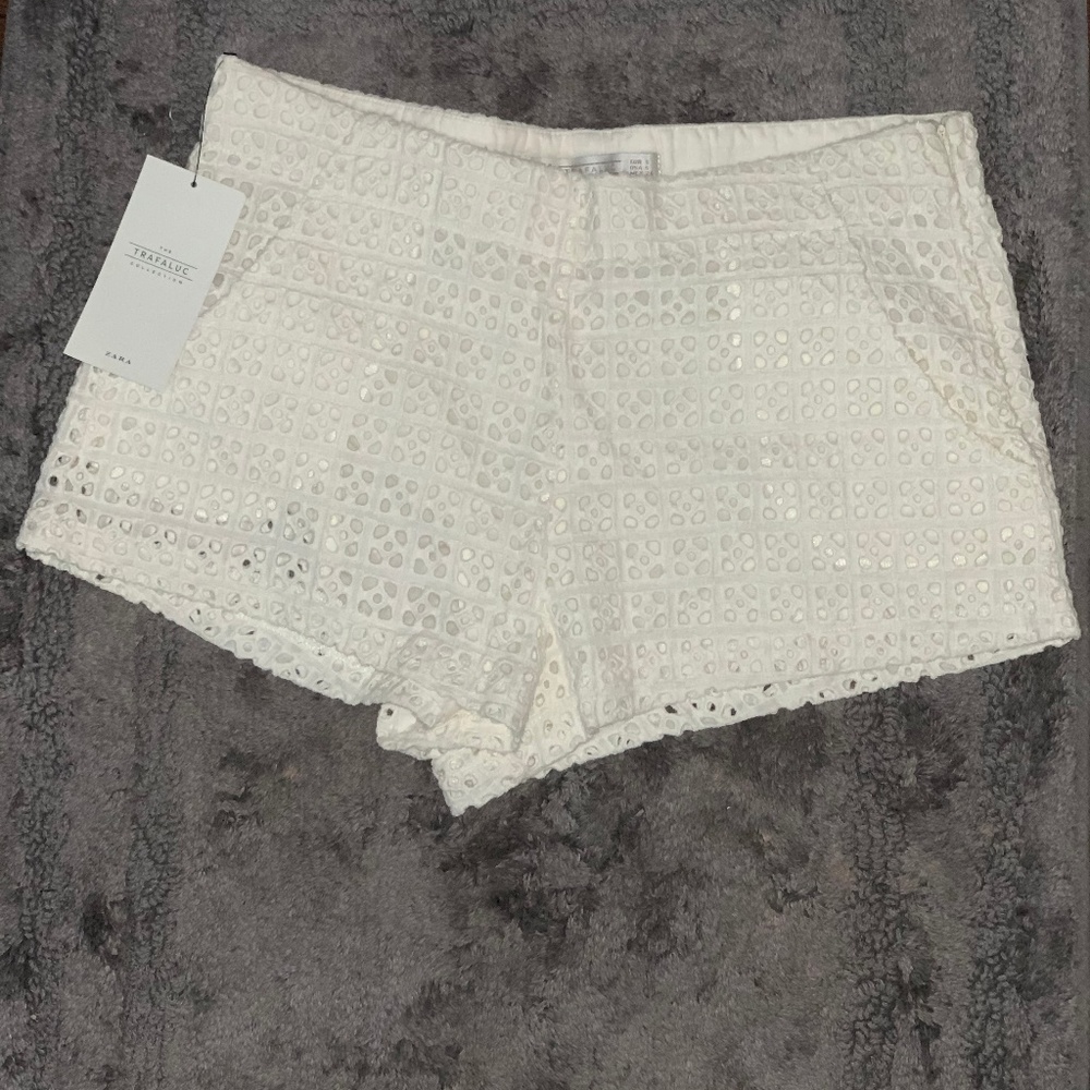 Zara White Shorts